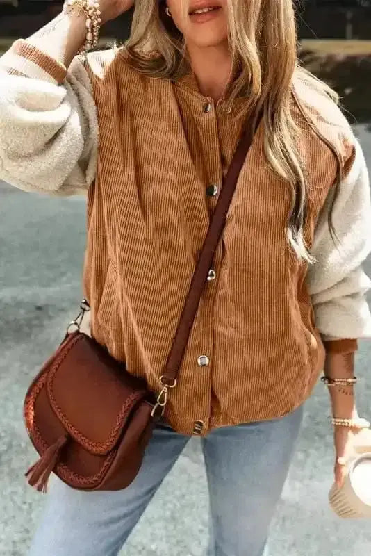 The Amelia Corduroy Bomber Jacket