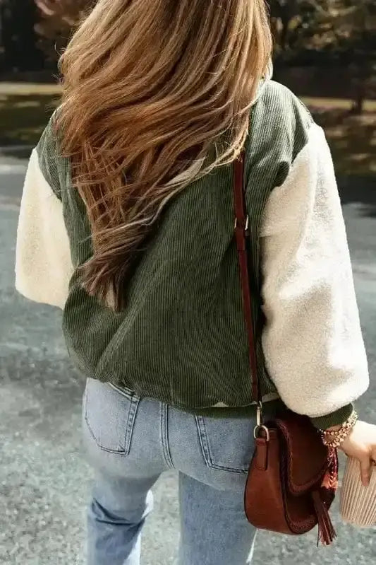 The Amelia Corduroy Bomber Jacket
