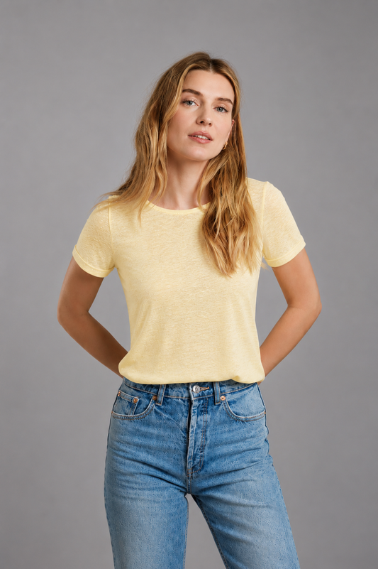 The Amelia Linen T-Shirt