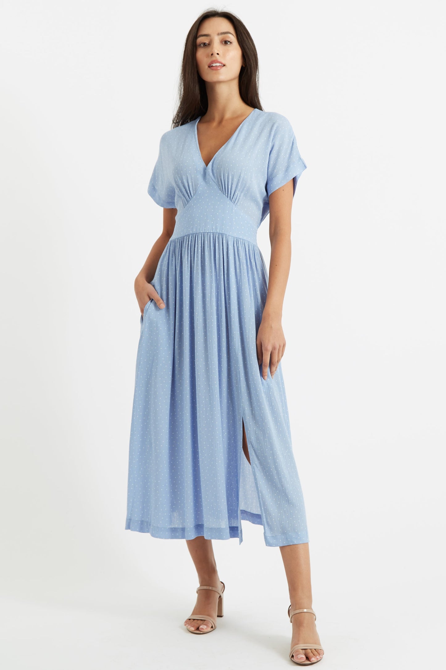 The Unity Polka Dot Midi Dress