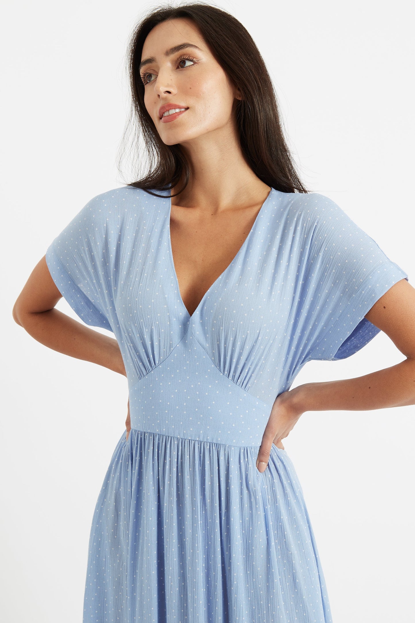 The Unity Polka Dot Midi Dress
