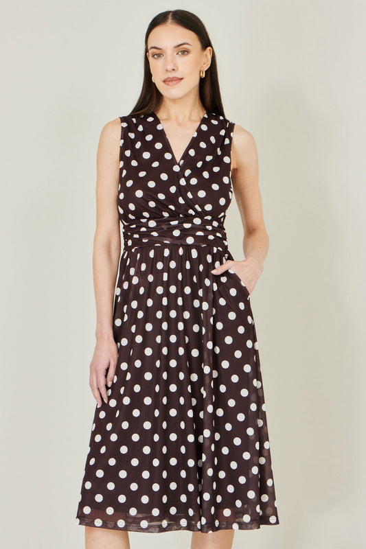 The Clara Mesh Wrap Dress