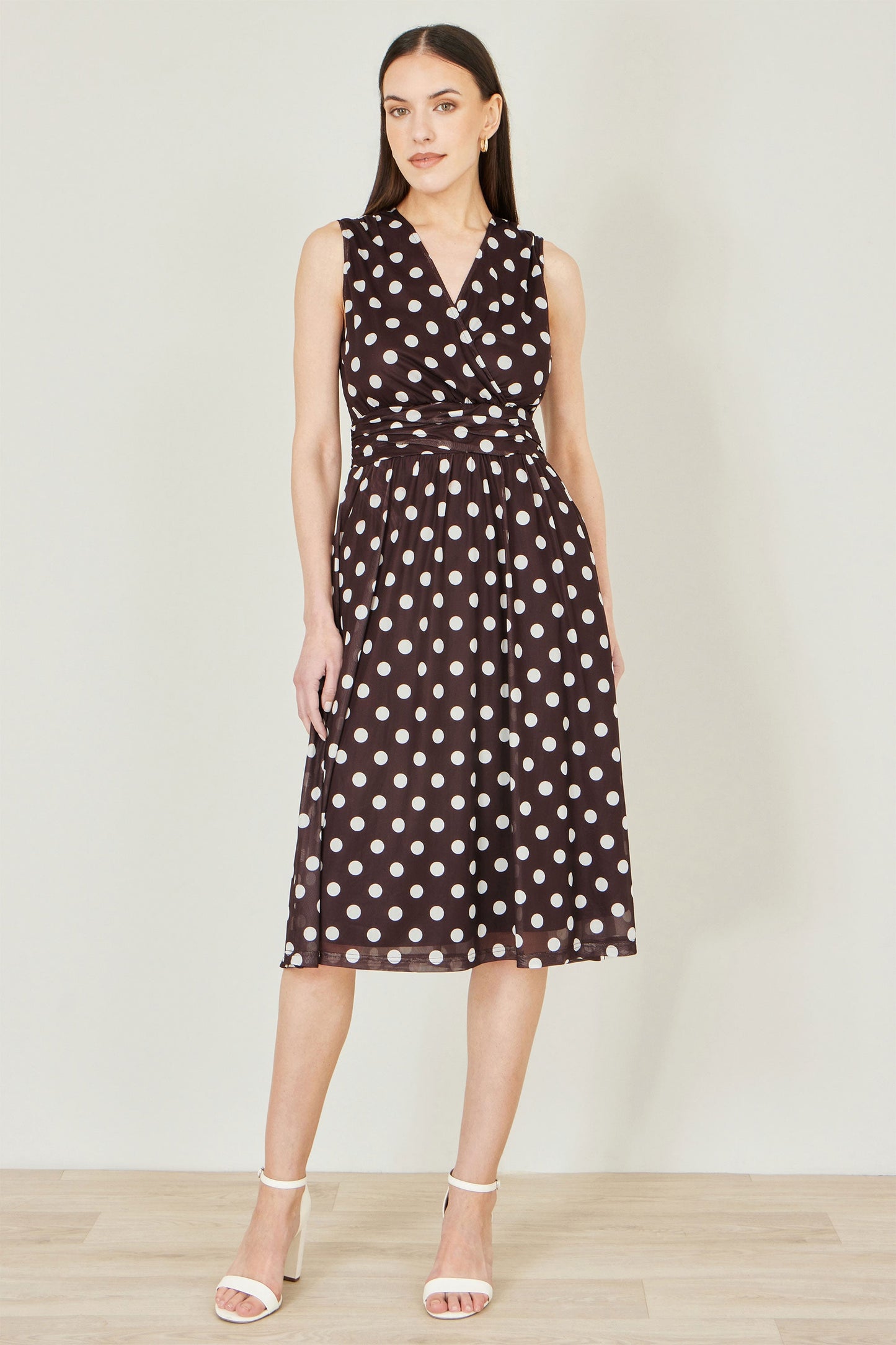 The Clara Mesh Wrap Dress