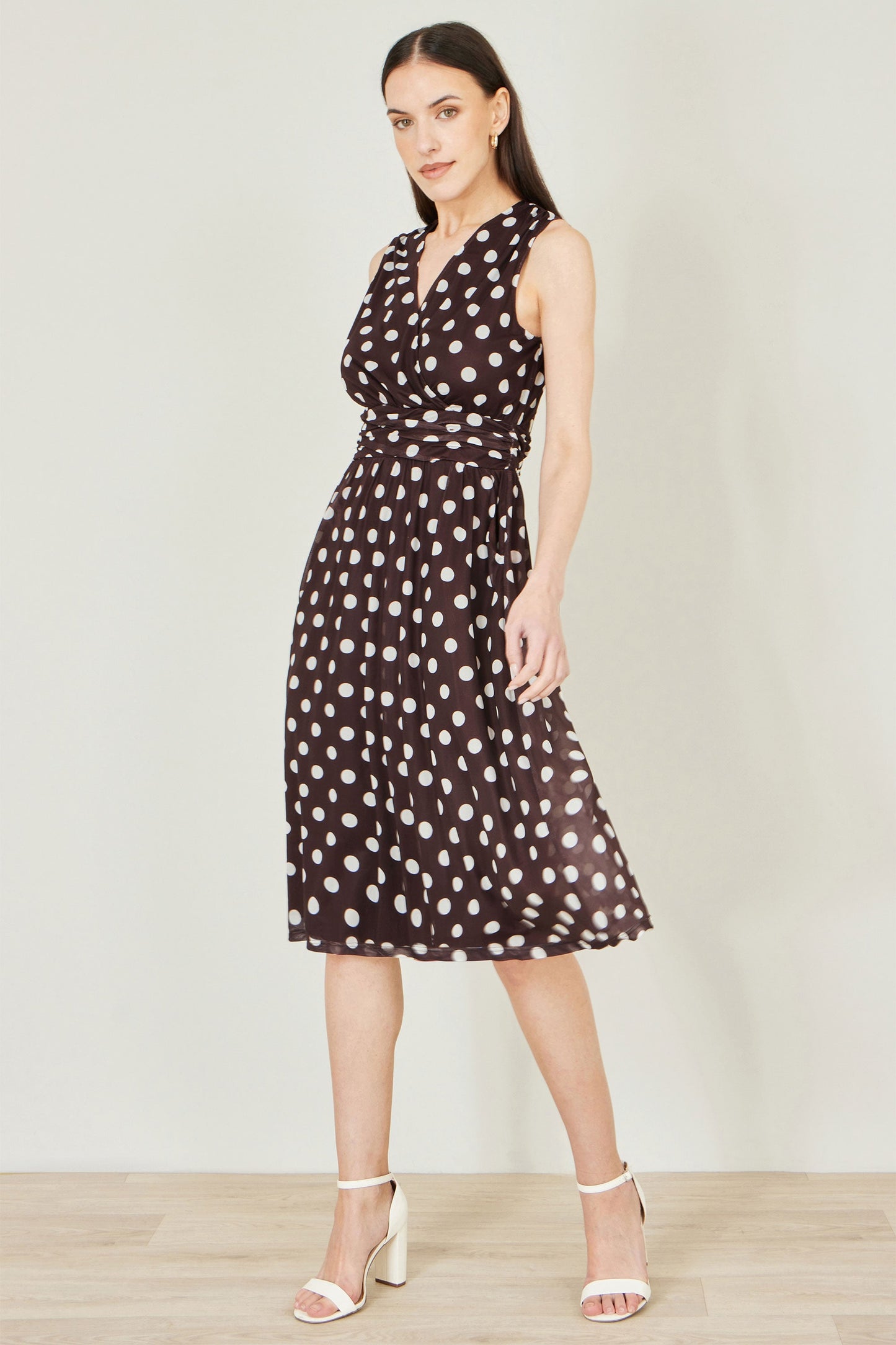 The Clara Mesh Wrap Dress