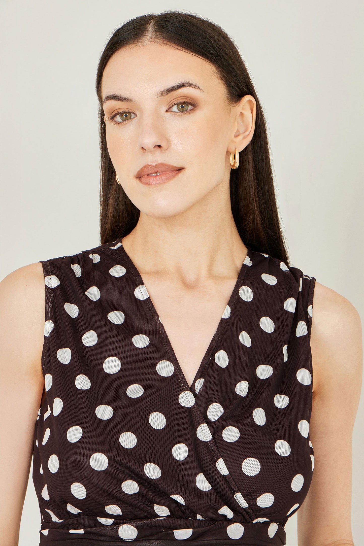 The Clara Mesh Wrap Dress