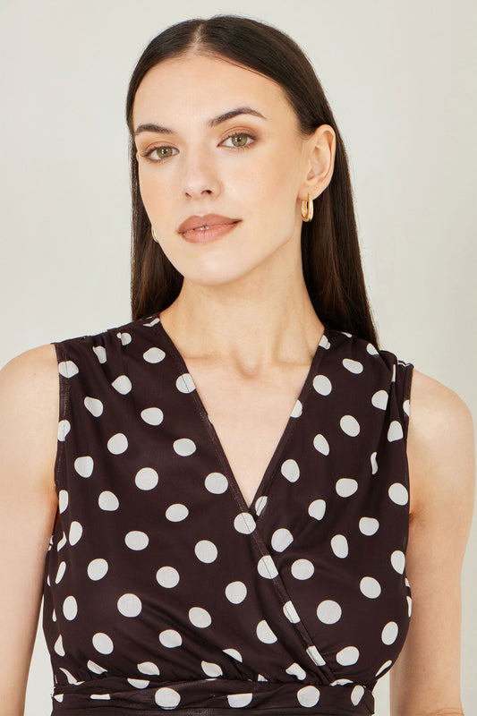 The Clara Mesh Wrap Dress