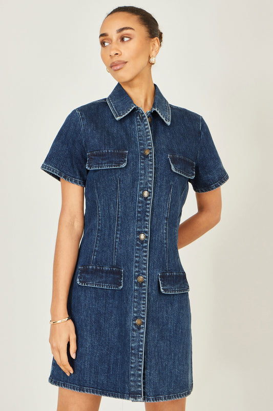 The Harper Denim Shirt Dress