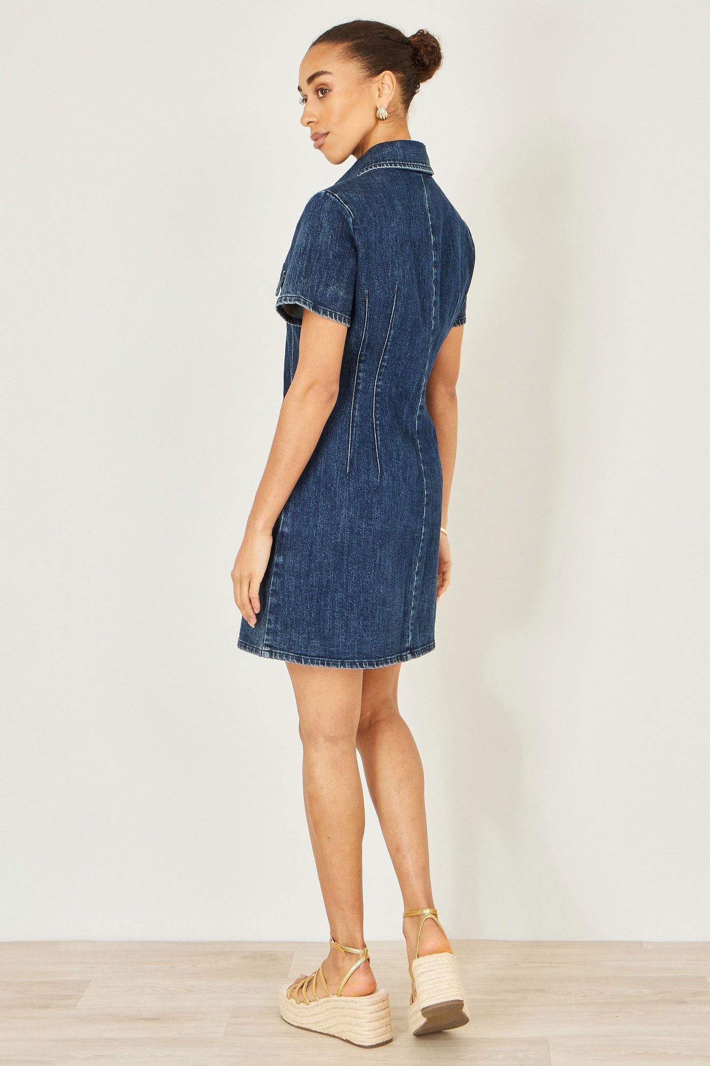 The Harper Denim Shirt Dress