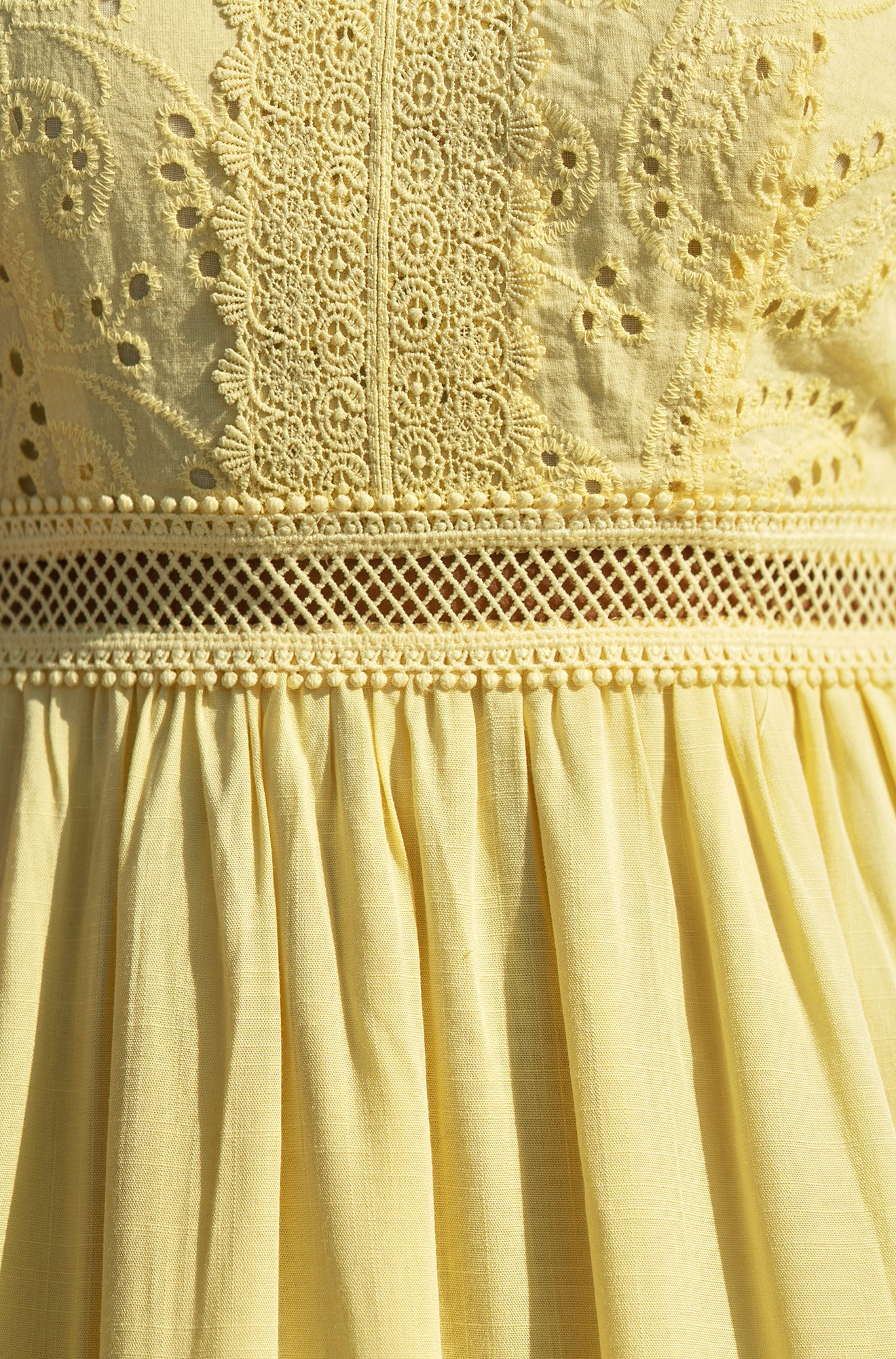 The Lily Lace Trim Midi Dress