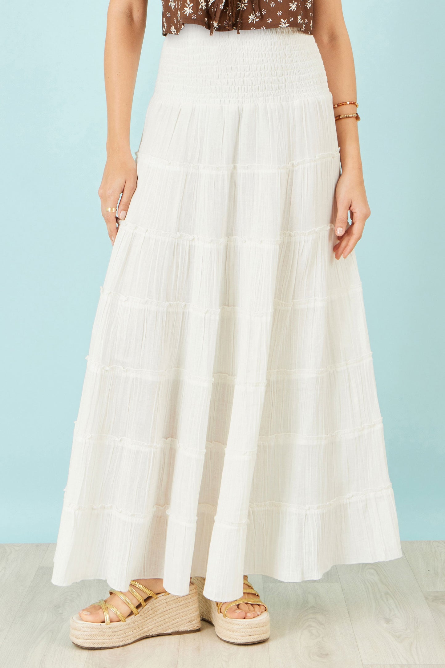 The Isabella Tiered Maxi Skirt
