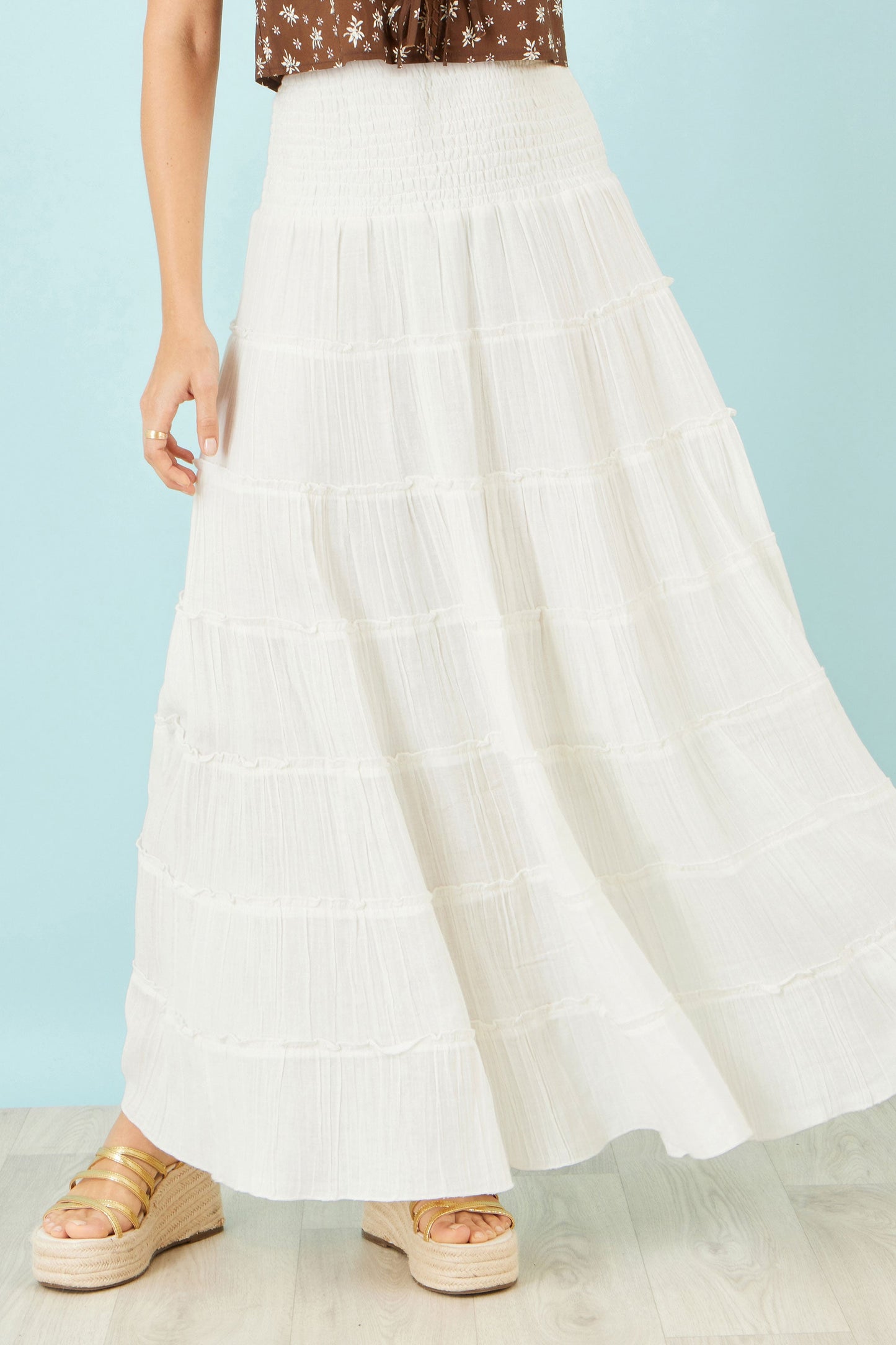 The Isabella Tiered Maxi Skirt
