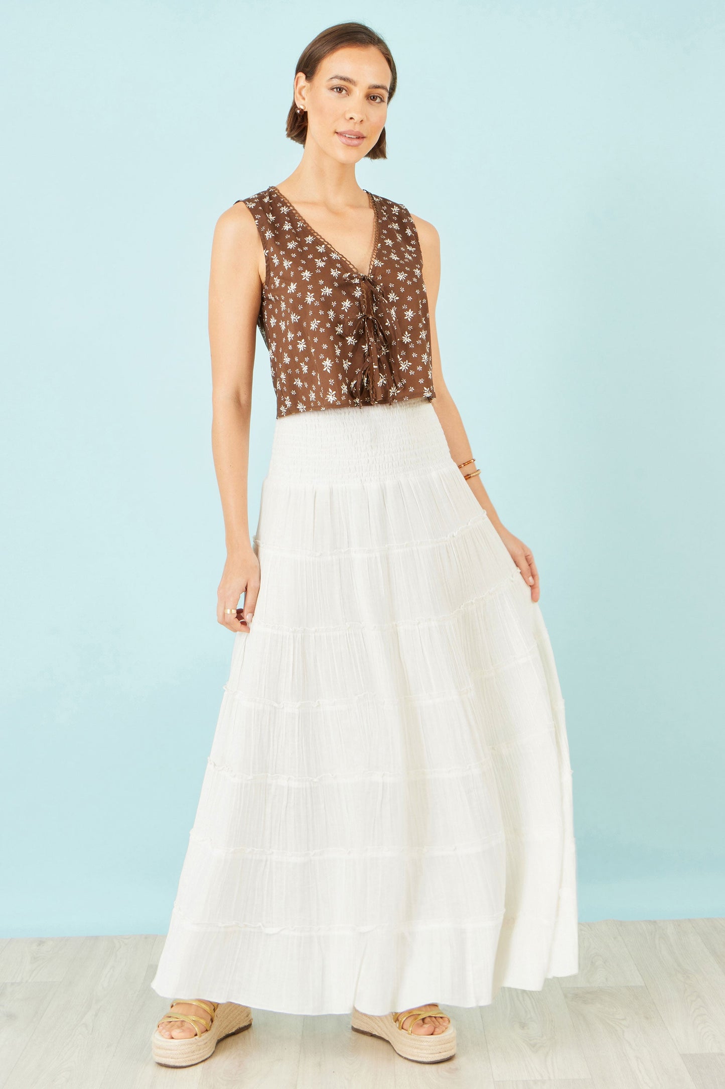The Isabella Tiered Maxi Skirt