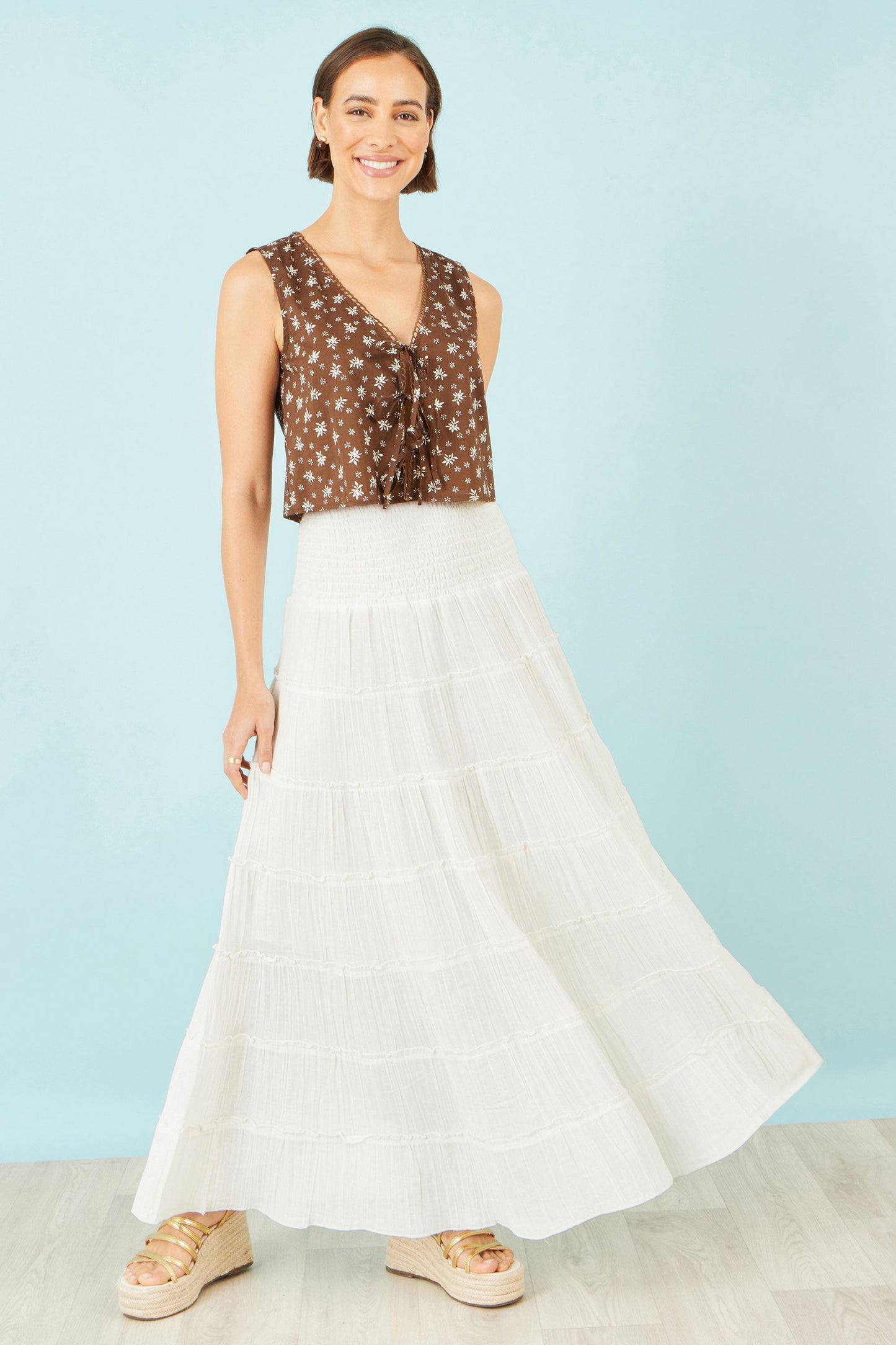 The Isabella Tiered Maxi Skirt