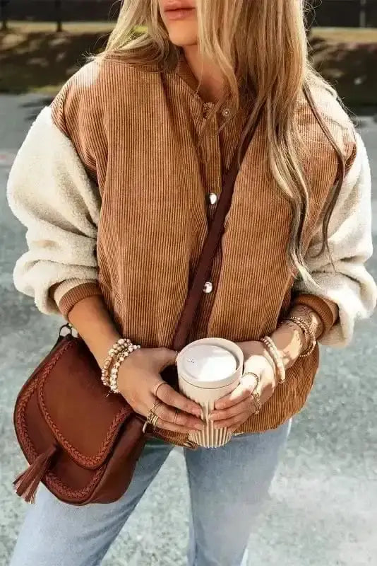 The Amelia Corduroy Bomber Jacket