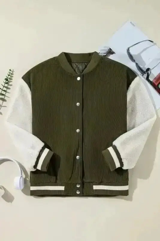 The Amelia Corduroy Bomber Jacket