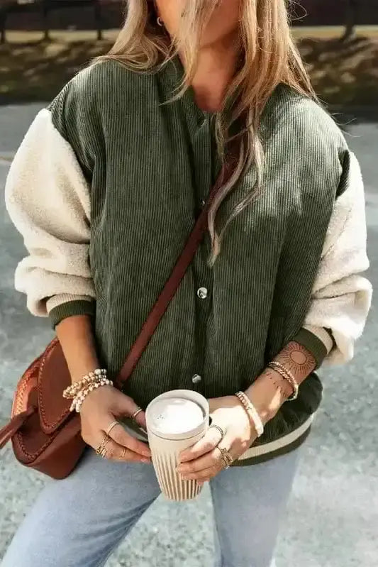The Amelia Corduroy Bomber Jacket