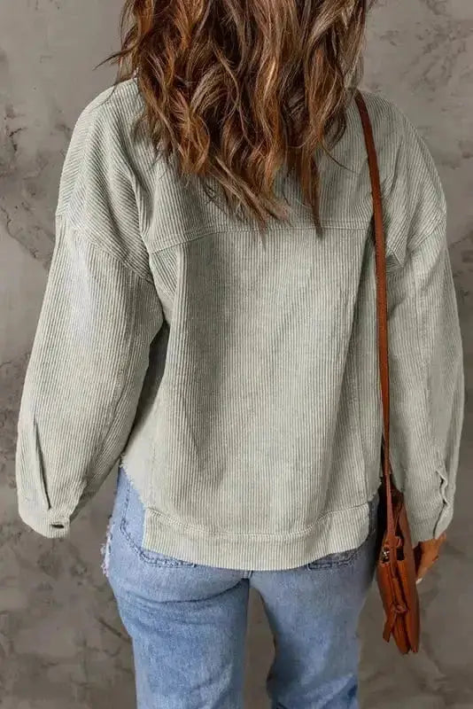 The Harper Cropped Corduroy Jacket